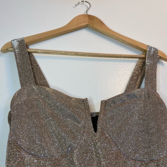 NWT CHARLOTTE RUSSE Sparkly Bodycon Dress - Picture 5 of 7